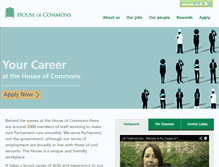 Tablet Screenshot of careers-houseofcommons.org